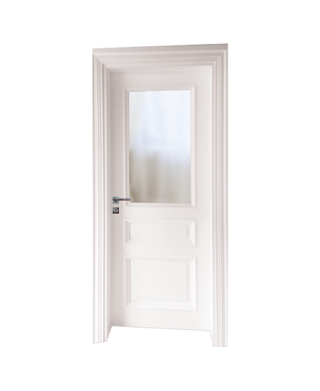 BY-5007V Porte intérieure Laqué Vitrée